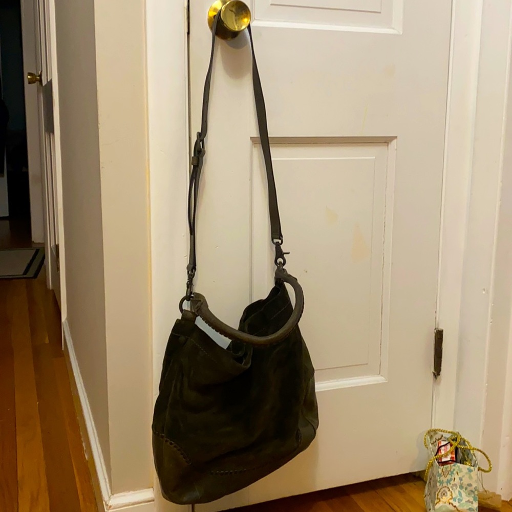 Frye hobo/crossbody dark olive green